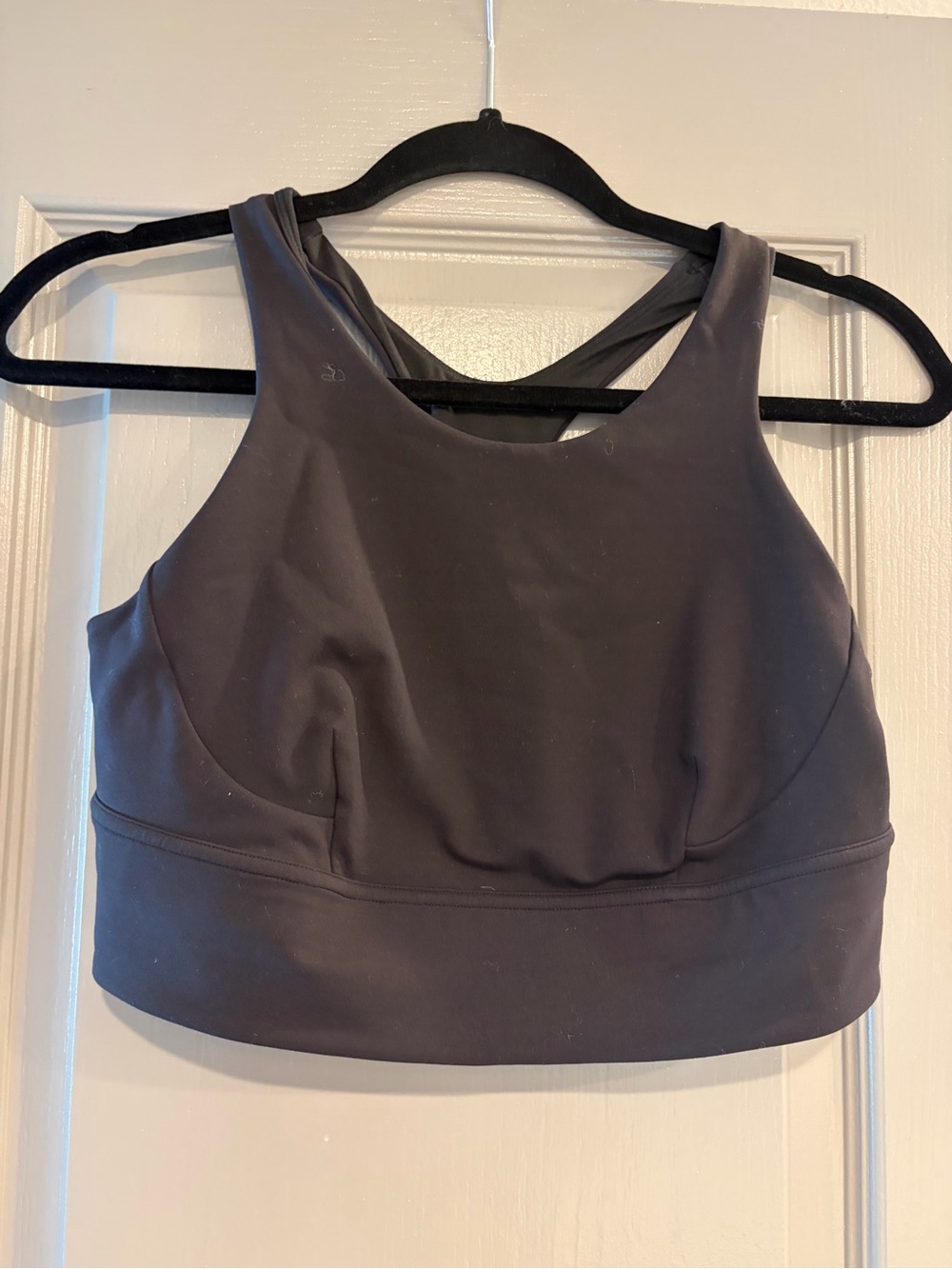 Lululemon High-Neck Medium Support Sports Bra in Black